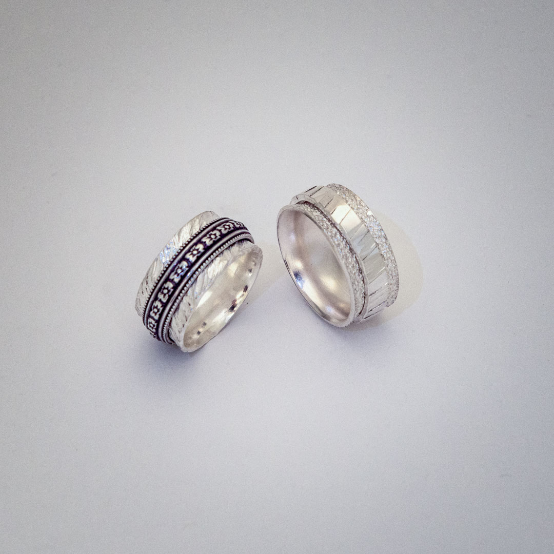 Textured Spinner Ring